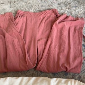 Peach pink pants